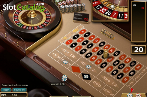 Game Screen 3. American Roulette (Nucleus Gaming) slot