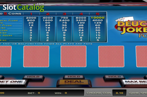 Reel Screen. Deuces & Jokers Poker (Nucleus Gaming) slot