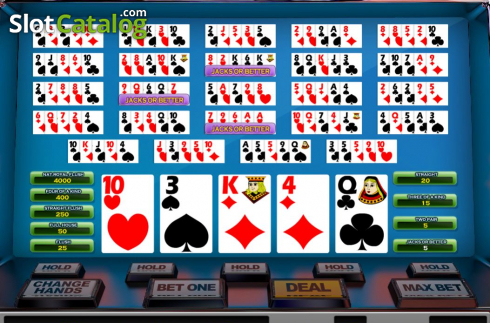 画面4. Bonus Deluxe Poker MH (Nucleus Gaming) カジノスロット