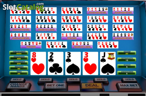 Écran5. Bonus Deluxe Poker MH (Nucleus Gaming) Machine à sous