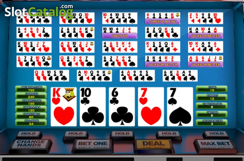 Écran4. Double Jackpot Poker (Nucleus Gaming) Machine à sous