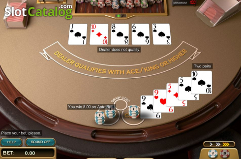 Game Screen 4. Oasis Poker (Nucleus Gaming) slot