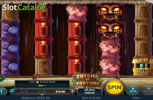 Bildschirm2. Totems of Fortune slot