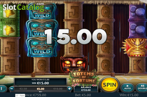 Win Screen 1. Totems of Fortune slot