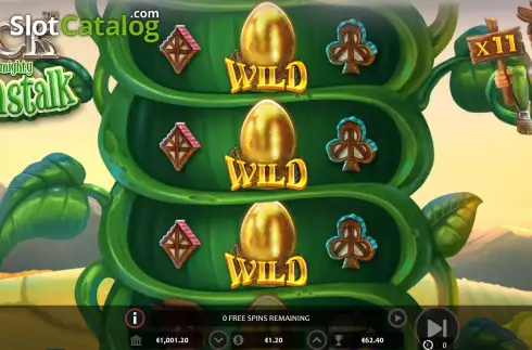Free Spins screen 3. Jack And The Mighty Beanstalk slot