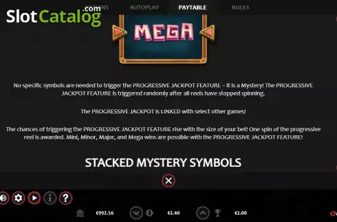 Mega symbol screen. The Quest of Azteca slot