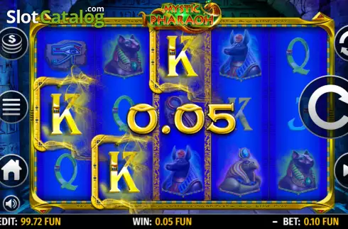 Win screen 2. Mystic Pharaoh slot