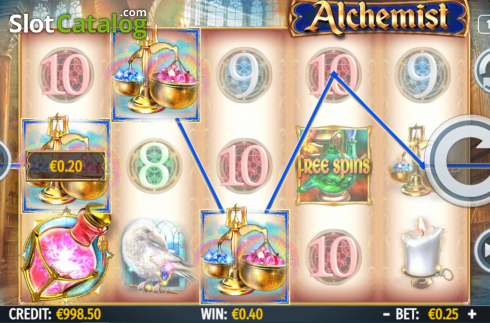 Écran4. Alchemist (Octavian Gaming) Machine à sous