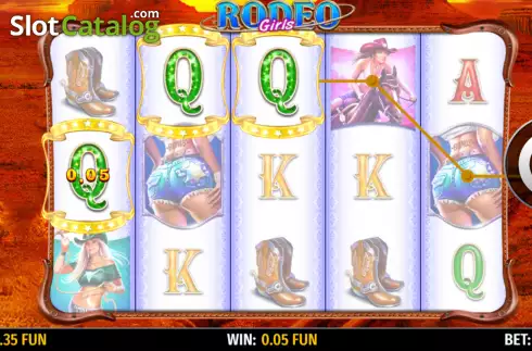 Win screen 2. Rodeo Girls slot