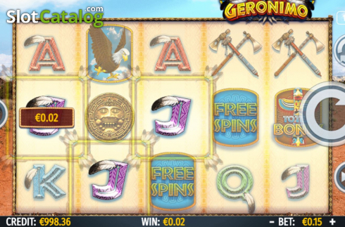 Bildschirm5. Geronimo slot