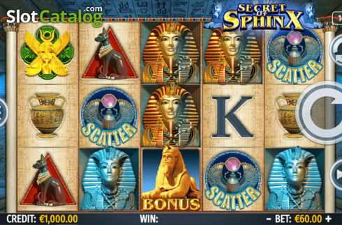 Skärmdump2. Secret of Sphinx slot