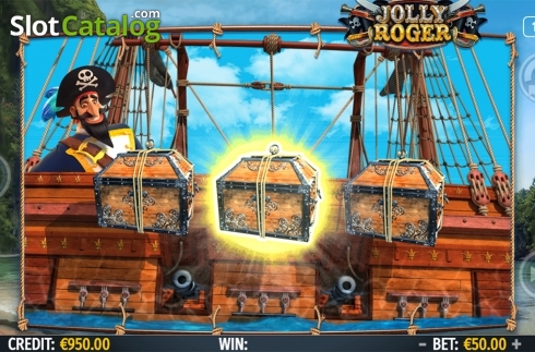 Bonus game screen. Jolly Roger (Octavian Gaming) slot