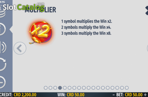 Multiplier. Golden Pig (Octavian Gaming) slot