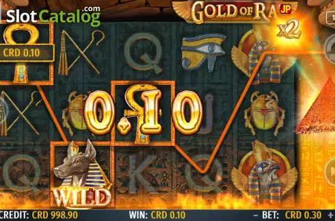 Win screen. Gold of Ra (Octavian Gaming) slot