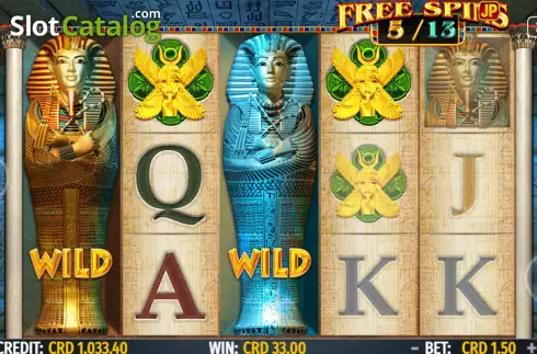 Free Spins screen 2. Secret Of Scarabx slot