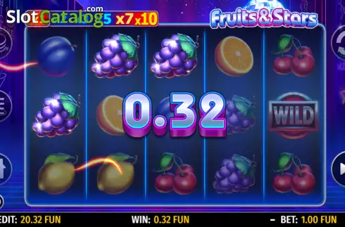 Win screen 2. Fruits and Stars (Octavian Gaming) slot