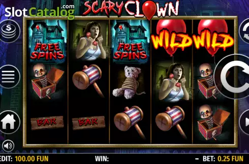 Écran2. Scary Clown (Octavian Gaming) Machine à sous