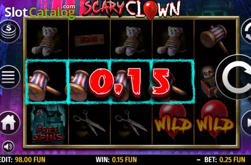 Ekran4. Scary Clown (Octavian Gaming) yuvası