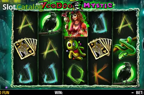 Game screen. Voodoo Mystic slot