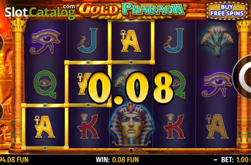 Win screen. Gold Pharaoh slot
