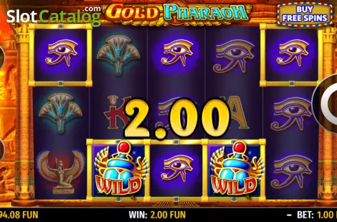 Win screen 2. Gold Pharaoh slot
