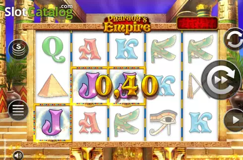 Win screen. Pharaoh's Empire (Octavian Gaming) slot