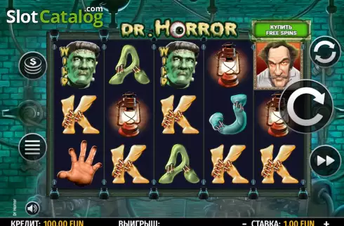 Schermo2. Dr. Horror slot