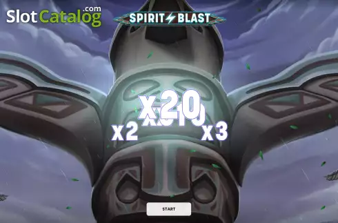 Start Screen. Spirit Blast slot