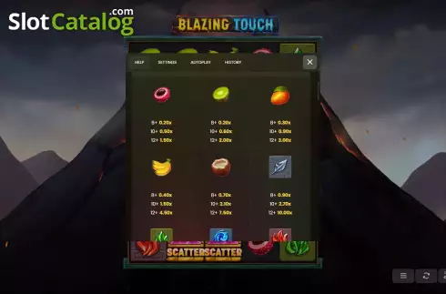 画面4. Blazing Touch カジノスロット
