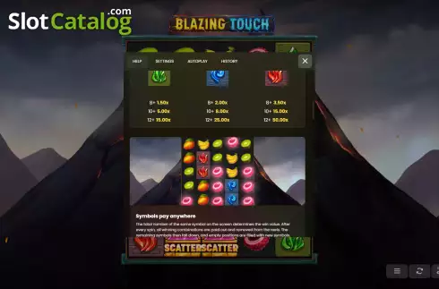 画面5. Blazing Touch カジノスロット