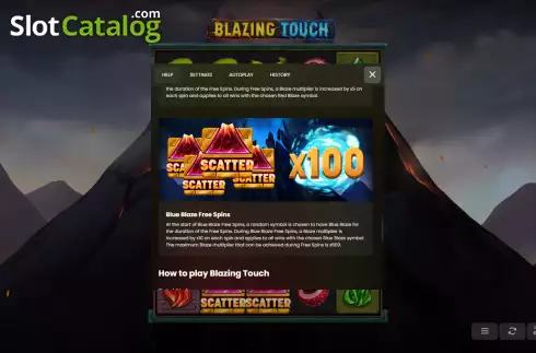 画面7. Blazing Touch カジノスロット