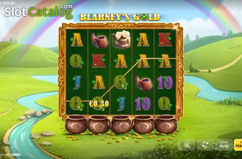 Skärmdump4. Blarney's Gold slot