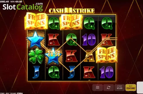 Free Spins Win Screen. Cash Strike (Octoplay) slot