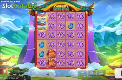 Schermo5. Caishen's Temple of Gold slot