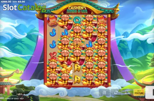 Win Screen 3. Caishen's Temple of Gold slot