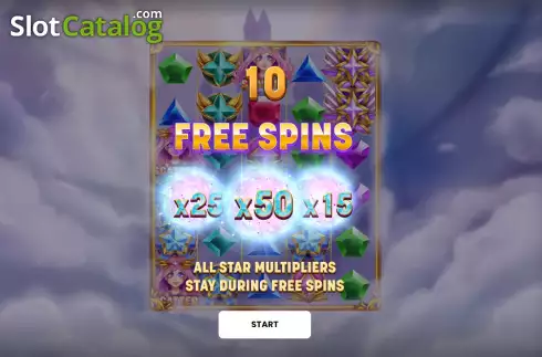 Free Spins screen. Star Kingdom slot