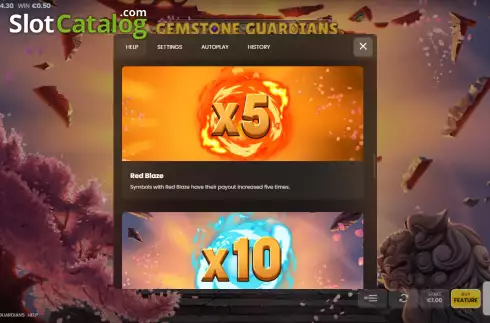 Schermo8. Gemstone Guardians slot