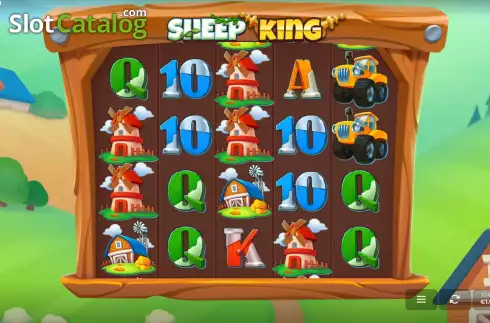 Game screen. Sheep King slot
