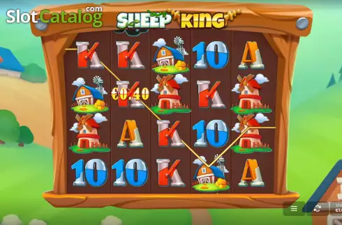 Win screen. Sheep King slot