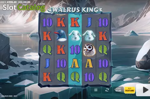 Reels screen. Walrus King slot
