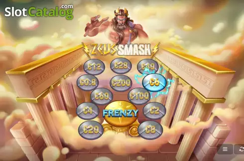 Win screen. Zeus Smash slot