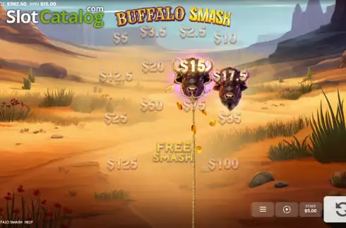 Bildschirm3. Buffalo Smash slot