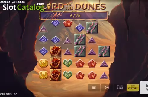 Win screen. Lord of the Dunes slot