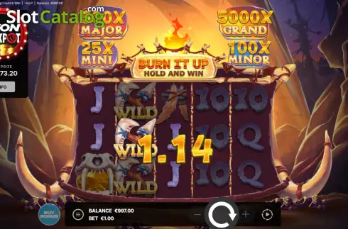 Schermo3. Burn It Up: Hold & Win slot
