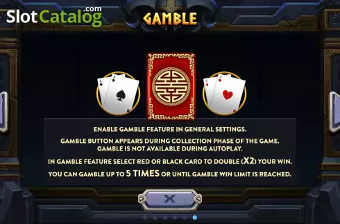 Gamble feature screen. Vikings Fate of Prosperity slot