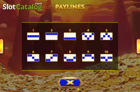 Paylines screen. Piggy Bank Xplay slot