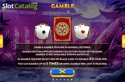 Gamble feature screen. Jin Chan slot
