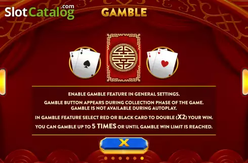 Gamble screen. Fa Cai Shen (OneGame) slot