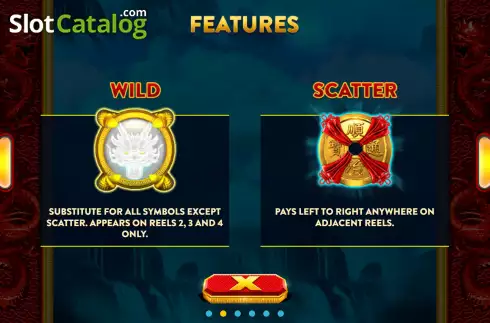 Special symbols screen. Dragons Legend (OneGame) slot