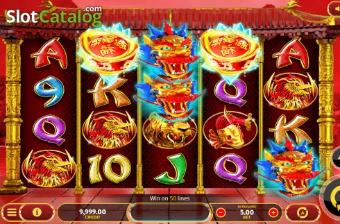 Reel screen. Fortune Dragon (OneGame) slot